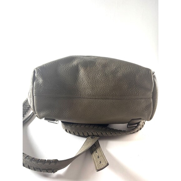 ALLSAINTS Kita Gray Pebbled Leather Slouchy Convertible Backpack main image 6